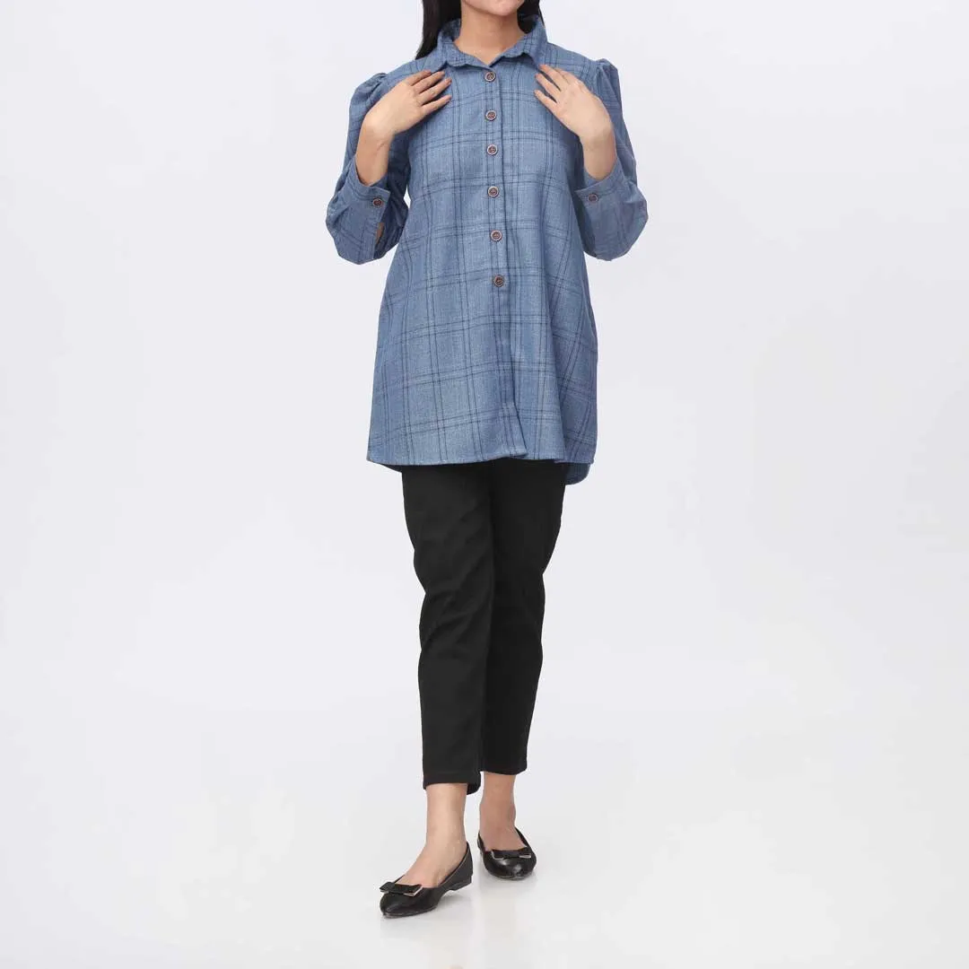 1PC- Flannel Checkered Top PW3261