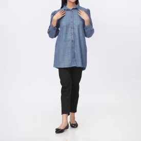 1PC- Flannel Checkered Top PW3261