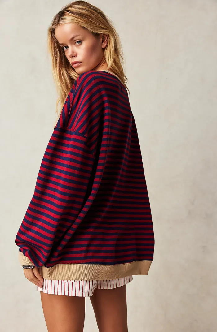 Amber - Oversized Striped Jumper