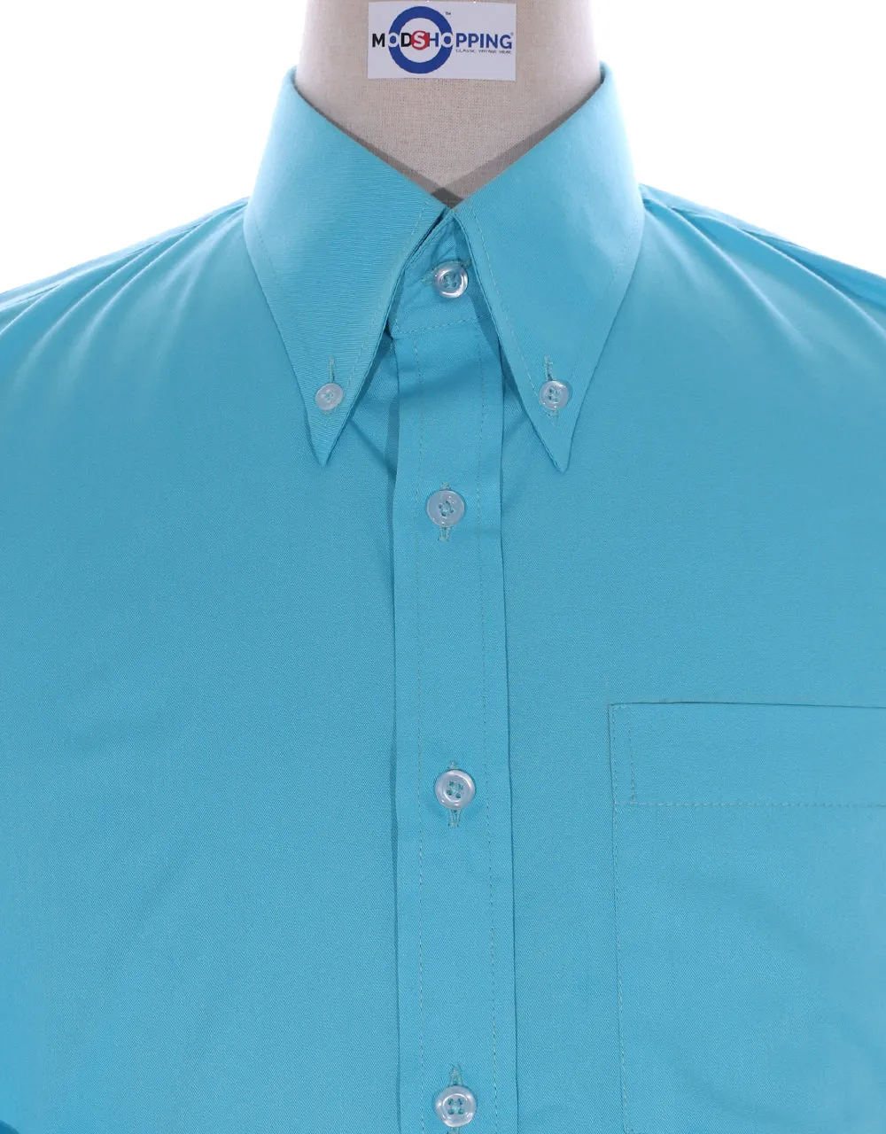 Aqua Button Down Shirt