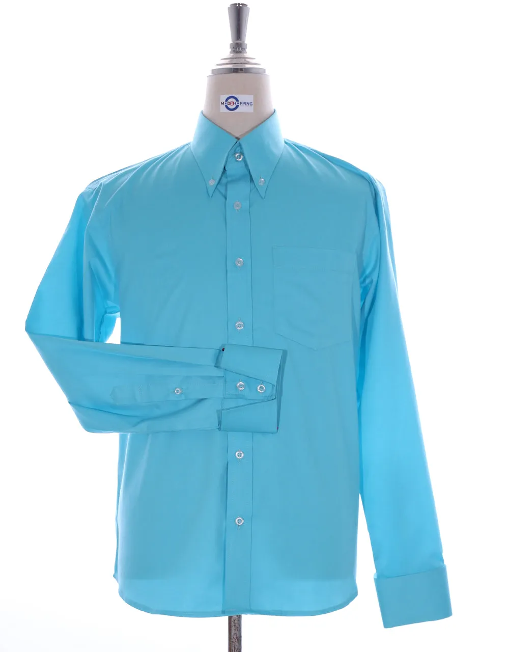 Aqua Button Down Shirt