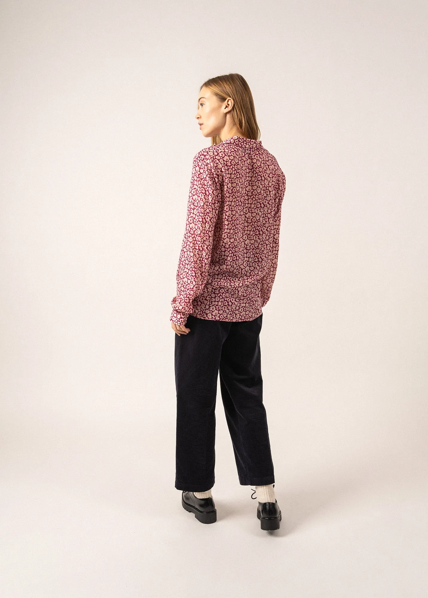 Aude Printed Shirt - in wool and viscose (RENDEZ-VOUS)