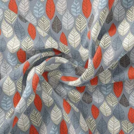 Autumn Leaves Digital Printed Fabric