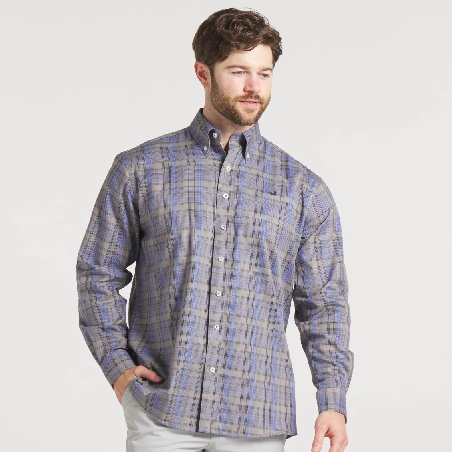 Benton Grid Dress Shirt