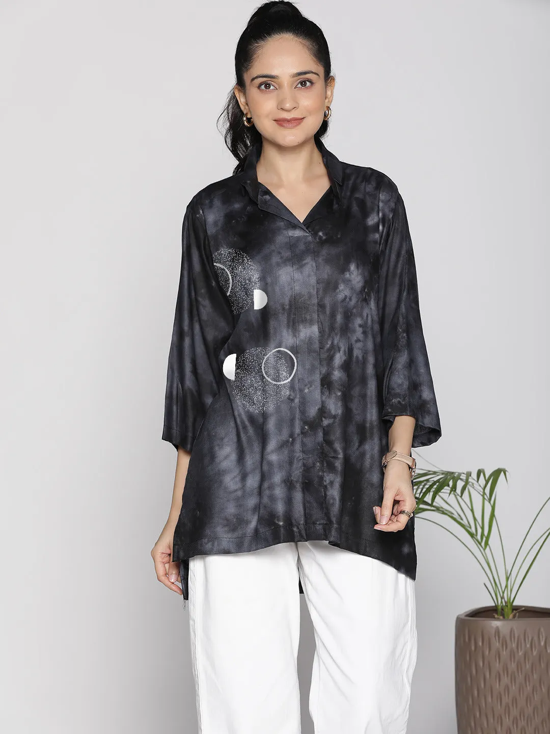 Black TieDye ShirtTop - Glide