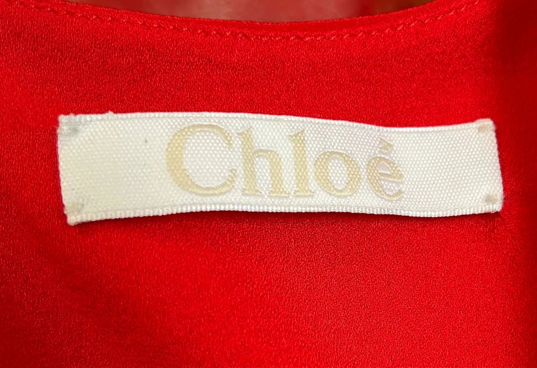 Chloe Red Sheer Silk Blouse   Camisole Tank