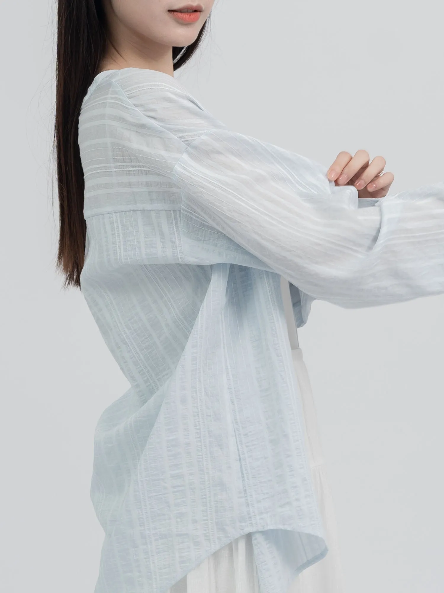 Colette Stripe Sheer Shirt