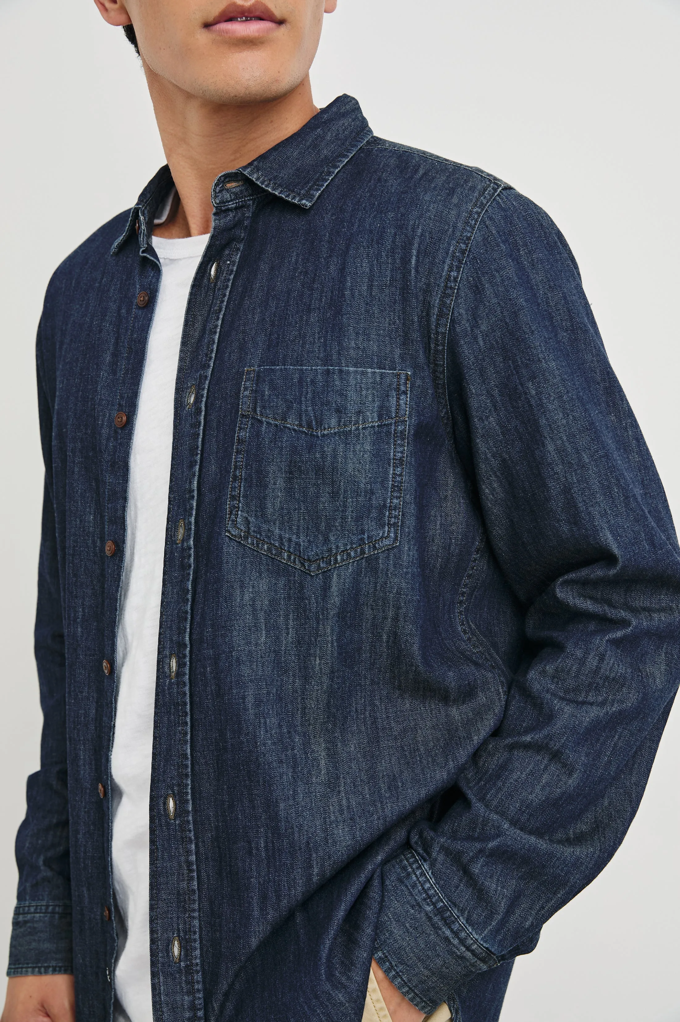 COLTON SHIRT - DARK WASH INDIGO