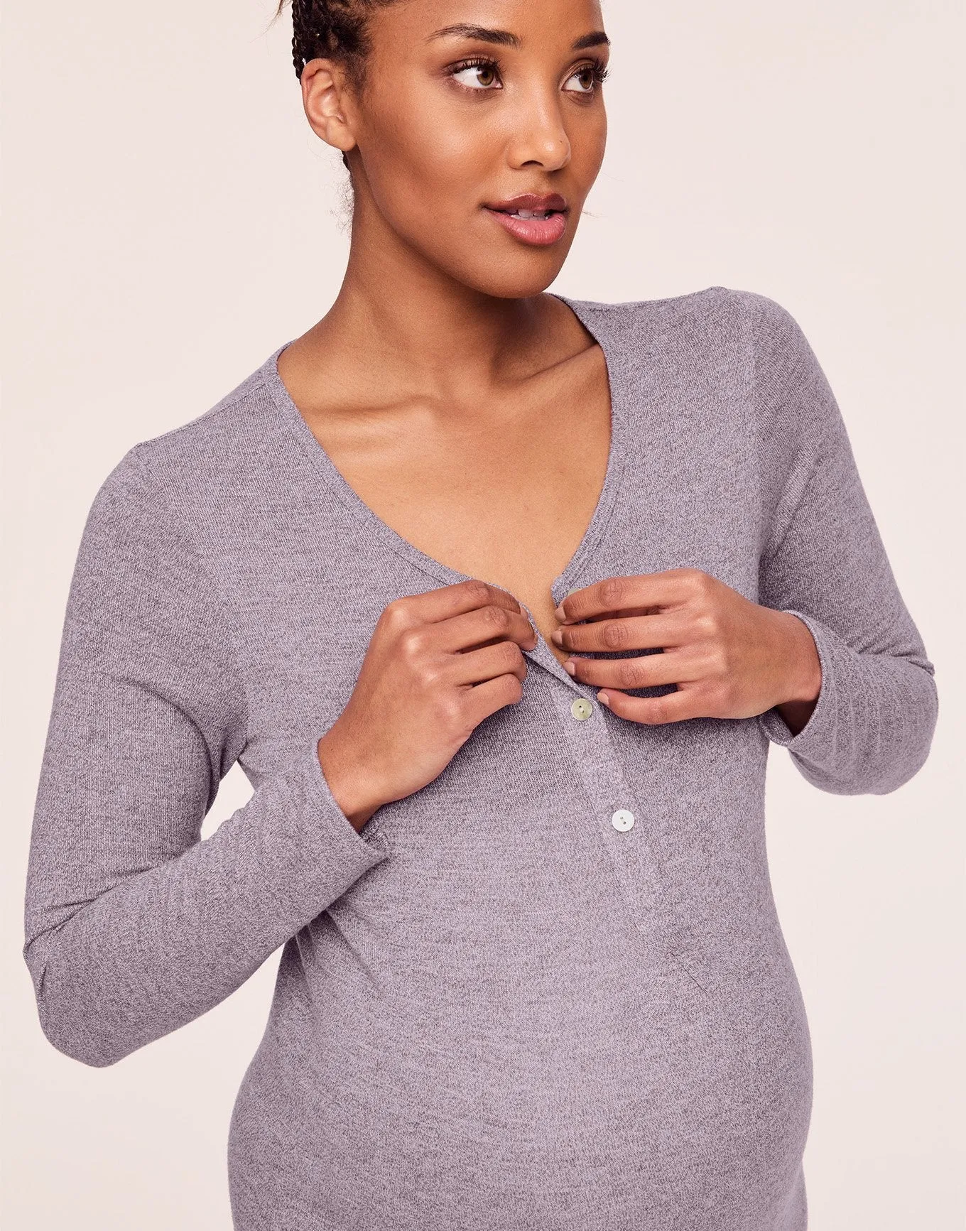 Cozy Henley Sleepshirt