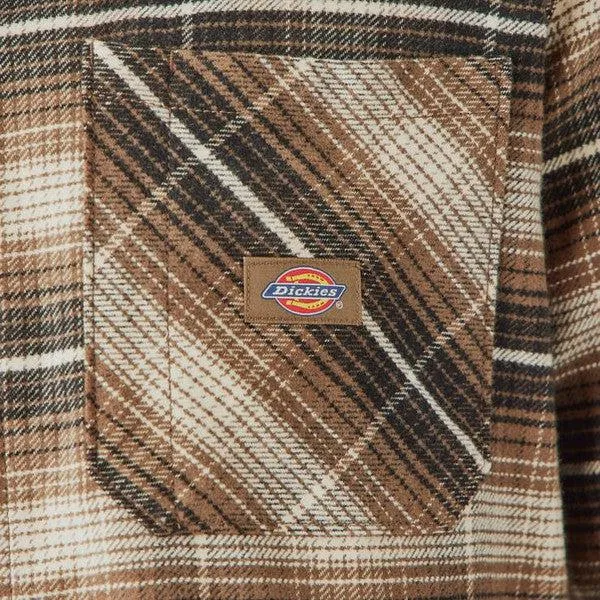 Dickies Forest Check Flannel Shirt Mushroom