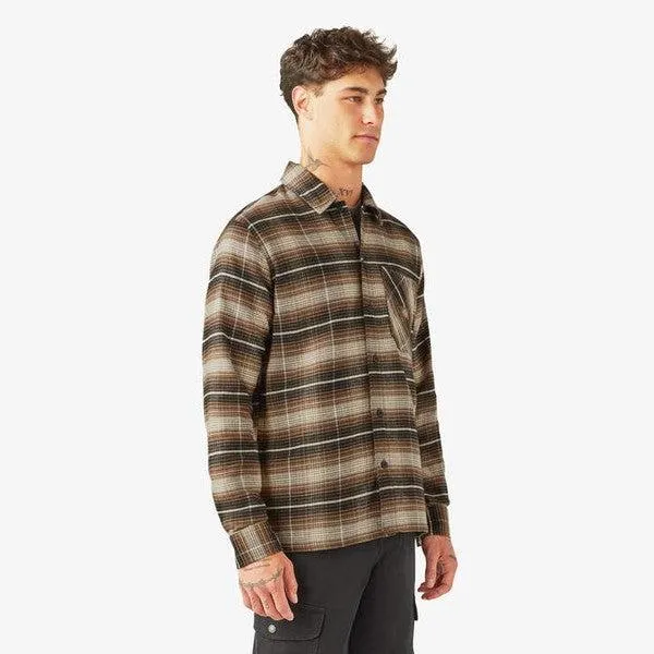 Dickies Forest Check Flannel Shirt Mushroom