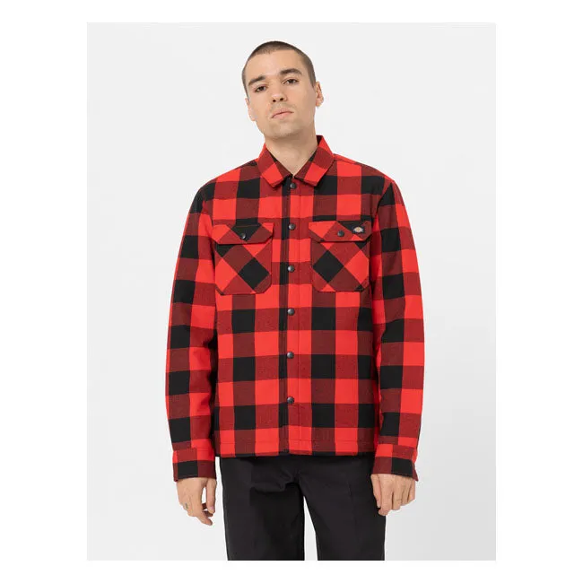 Dickies Sherpa Lined Sacramento Shirt Red