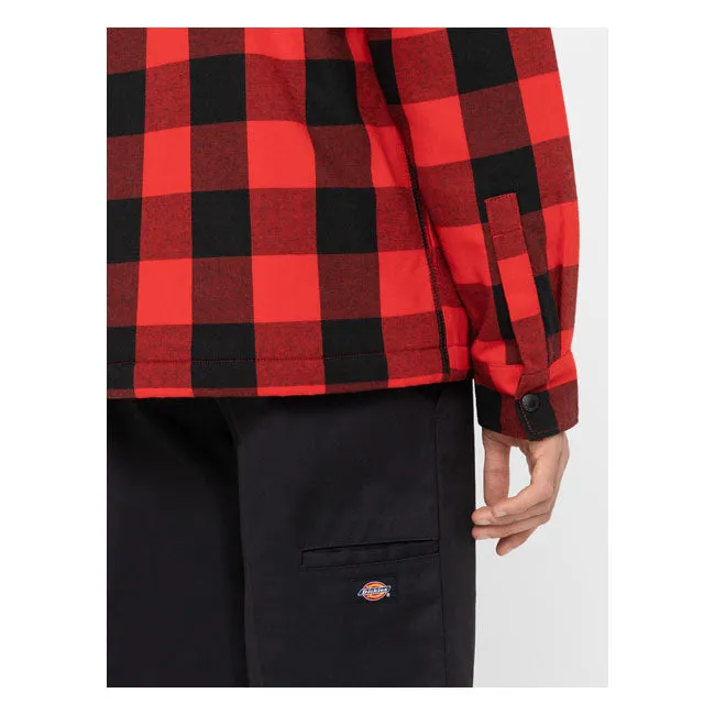 Dickies Sherpa Lined Sacramento Shirt Red