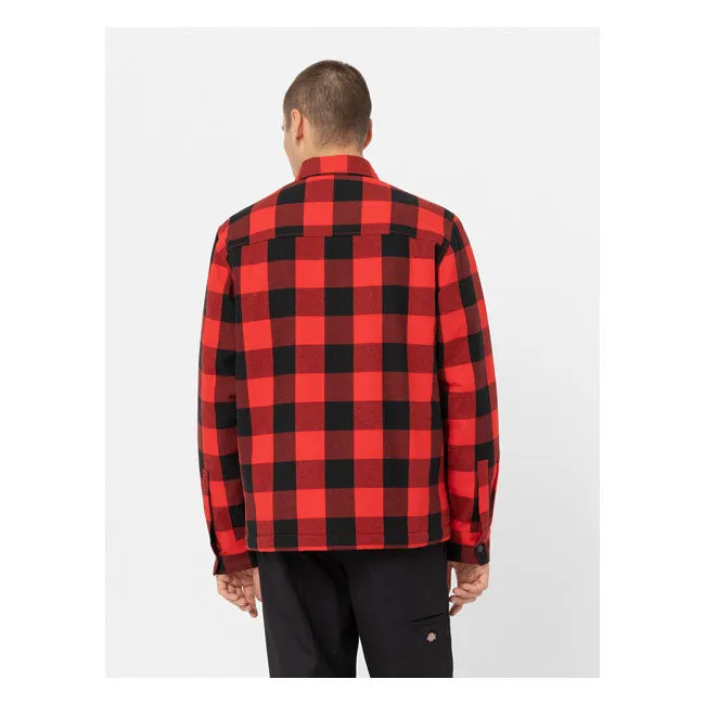 Dickies Sherpa Lined Sacramento Shirt Red