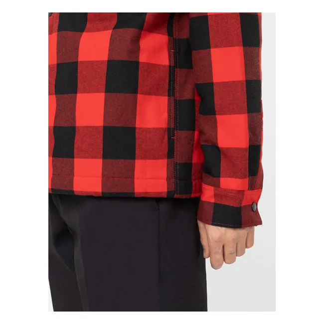 Dickies Sherpa Lined Sacramento Shirt Red