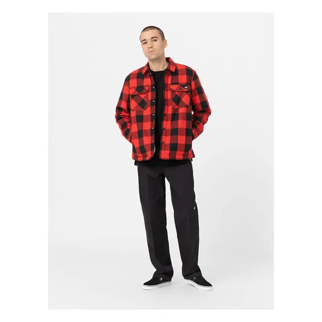 Dickies Sherpa Lined Sacramento Shirt Red