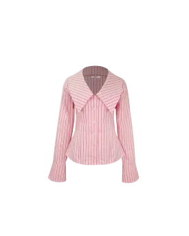 EDDIE SHIRT PINK RED STRIPE