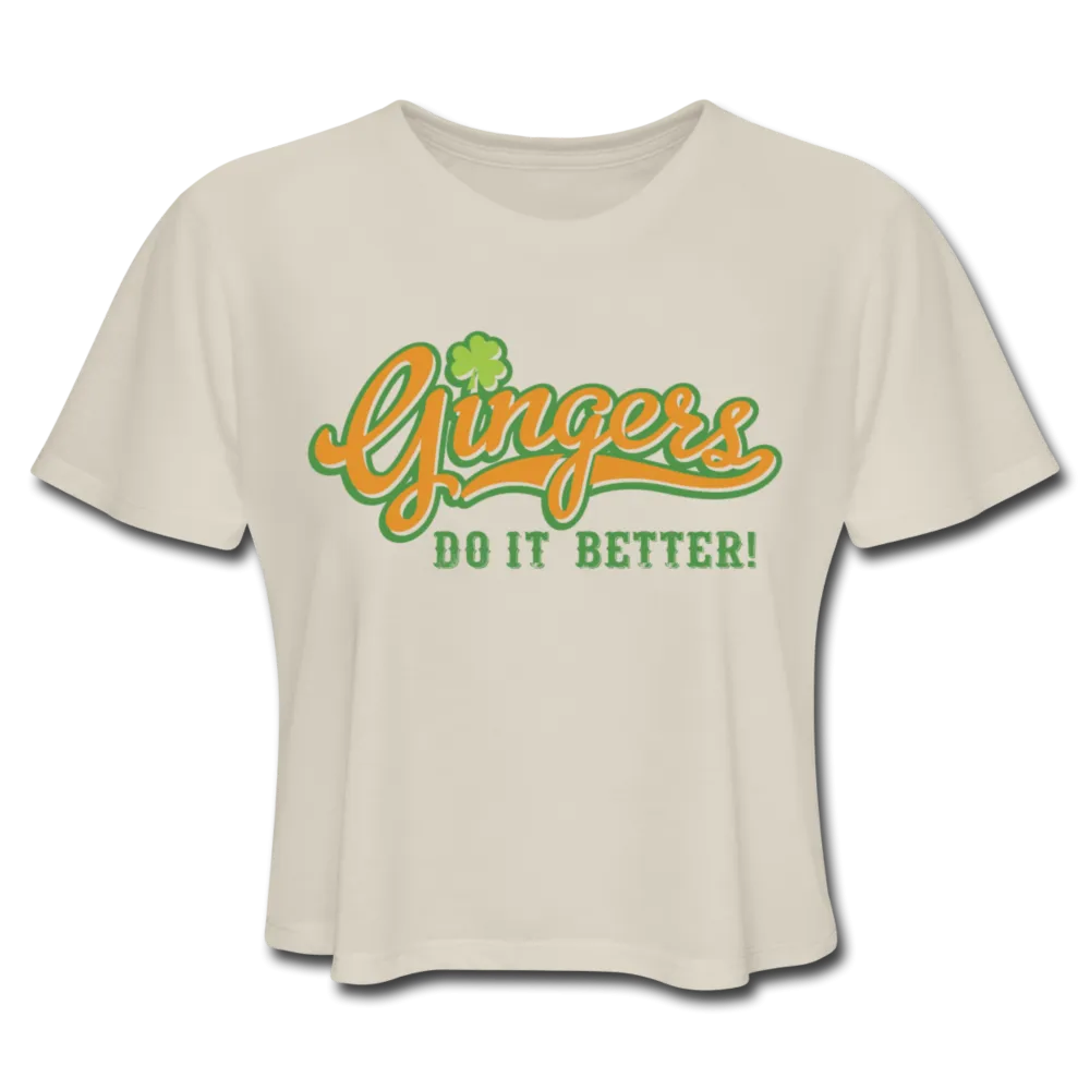 Gingers Do It Better! Women's Cropped T-Shirt