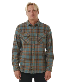 Griffin Flannel Shirt in Bluestone