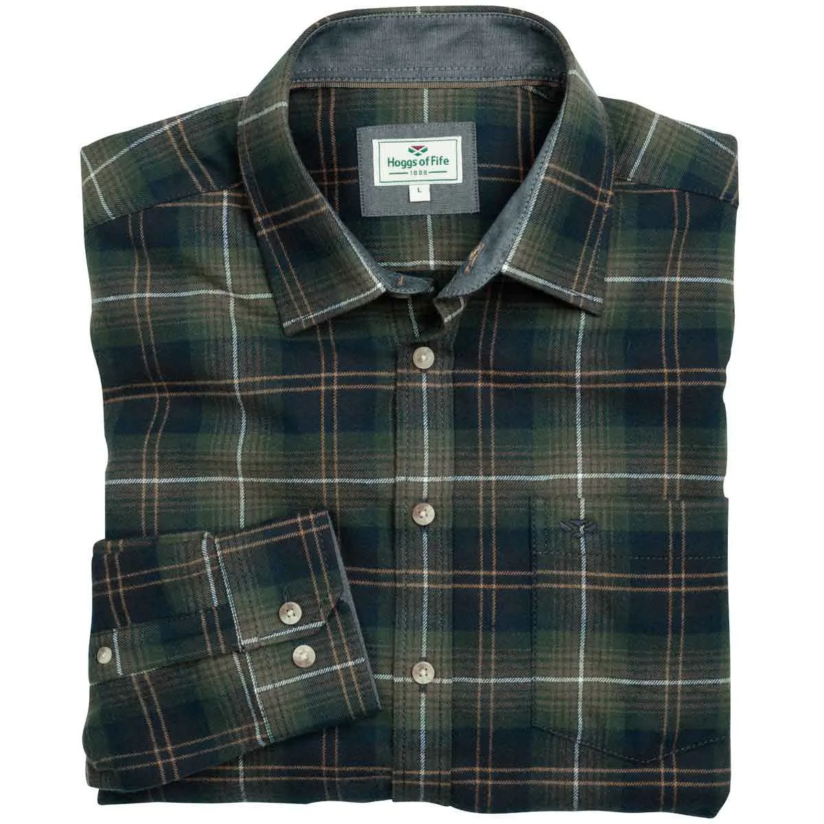 Hoggs of Fife Pitmedden LS Flannel Check Shirt