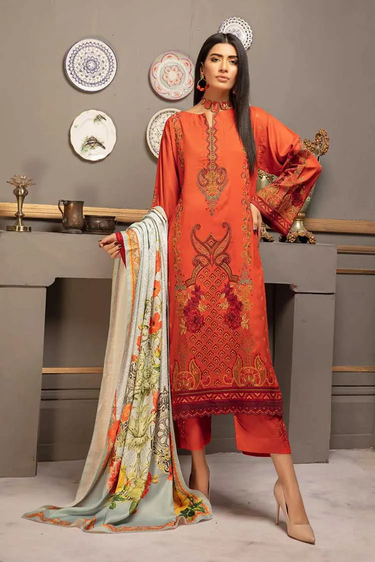 Johra - JH 519 Mushq Digital Embroidered Winter Collection