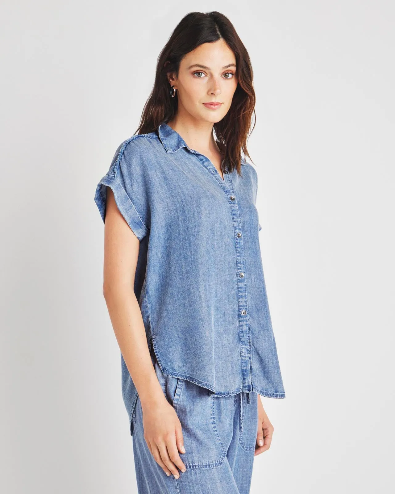 Kathryn Chambray Short Sleeve Shirt