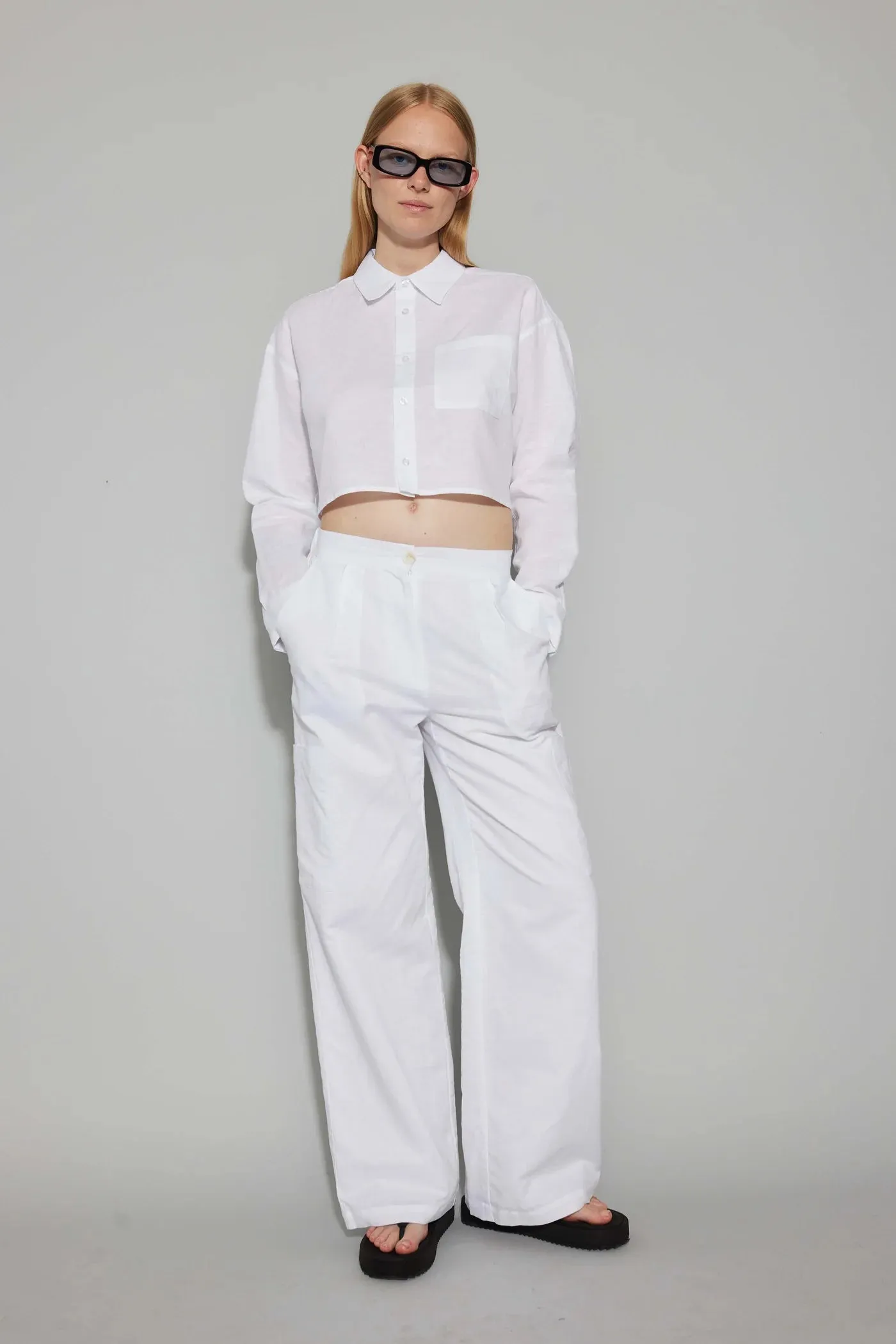 LEO CROPPED SHIRT XS & L