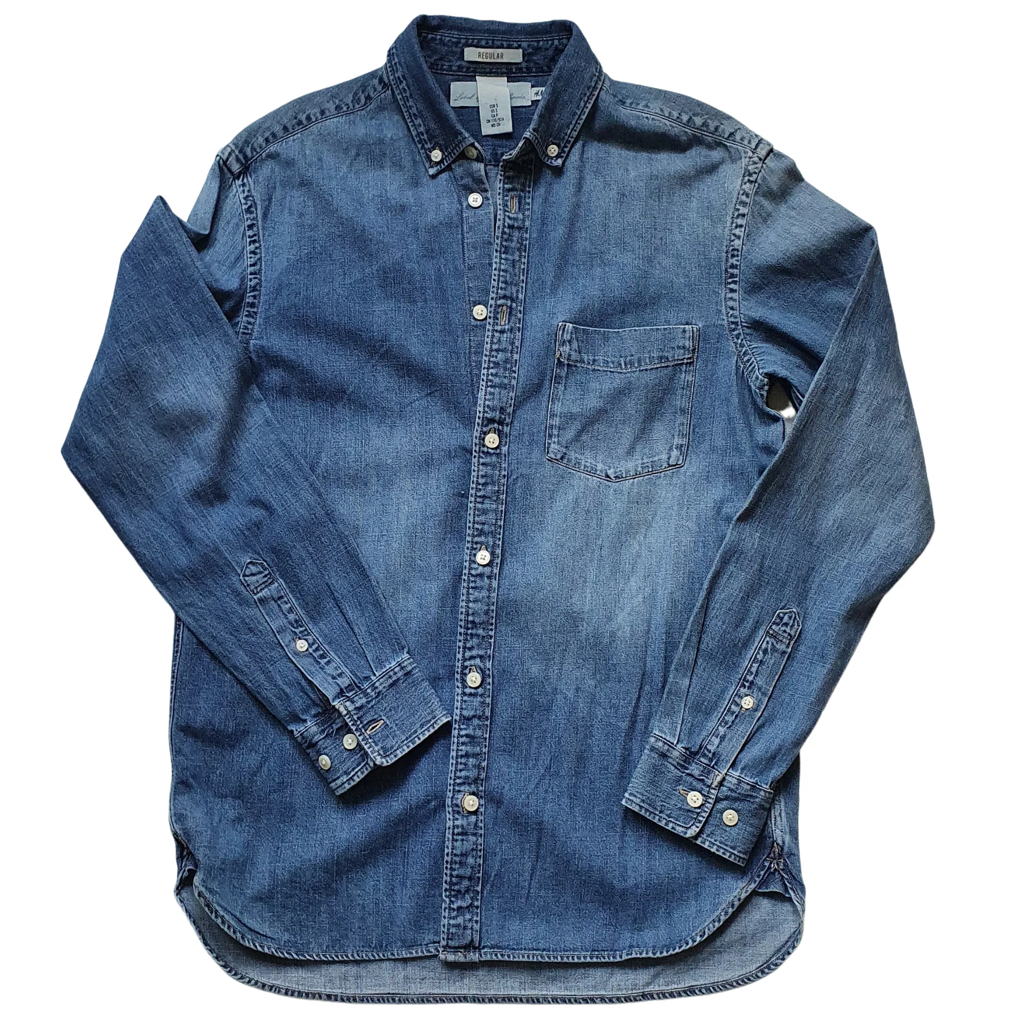 Long Sleeve Denim Western Shirt - GAP XS