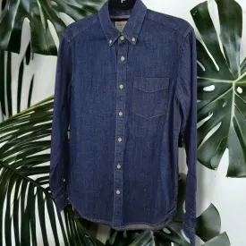 Long Sleeve Denim Western Shirt - GAP XS