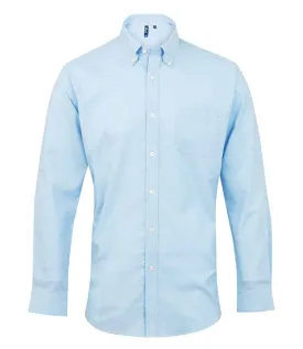 Long Sleeve Oxford Button Down Shirt - Light Blue