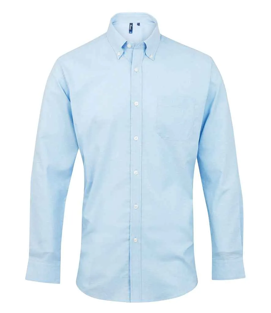 Long Sleeve Oxford Button Down Shirt - Light Blue