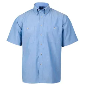 M7011 Men's Chambray Short Sleeve Shirt