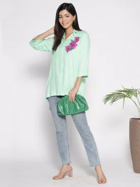 Mint Rayon ShirtTop - Verbena