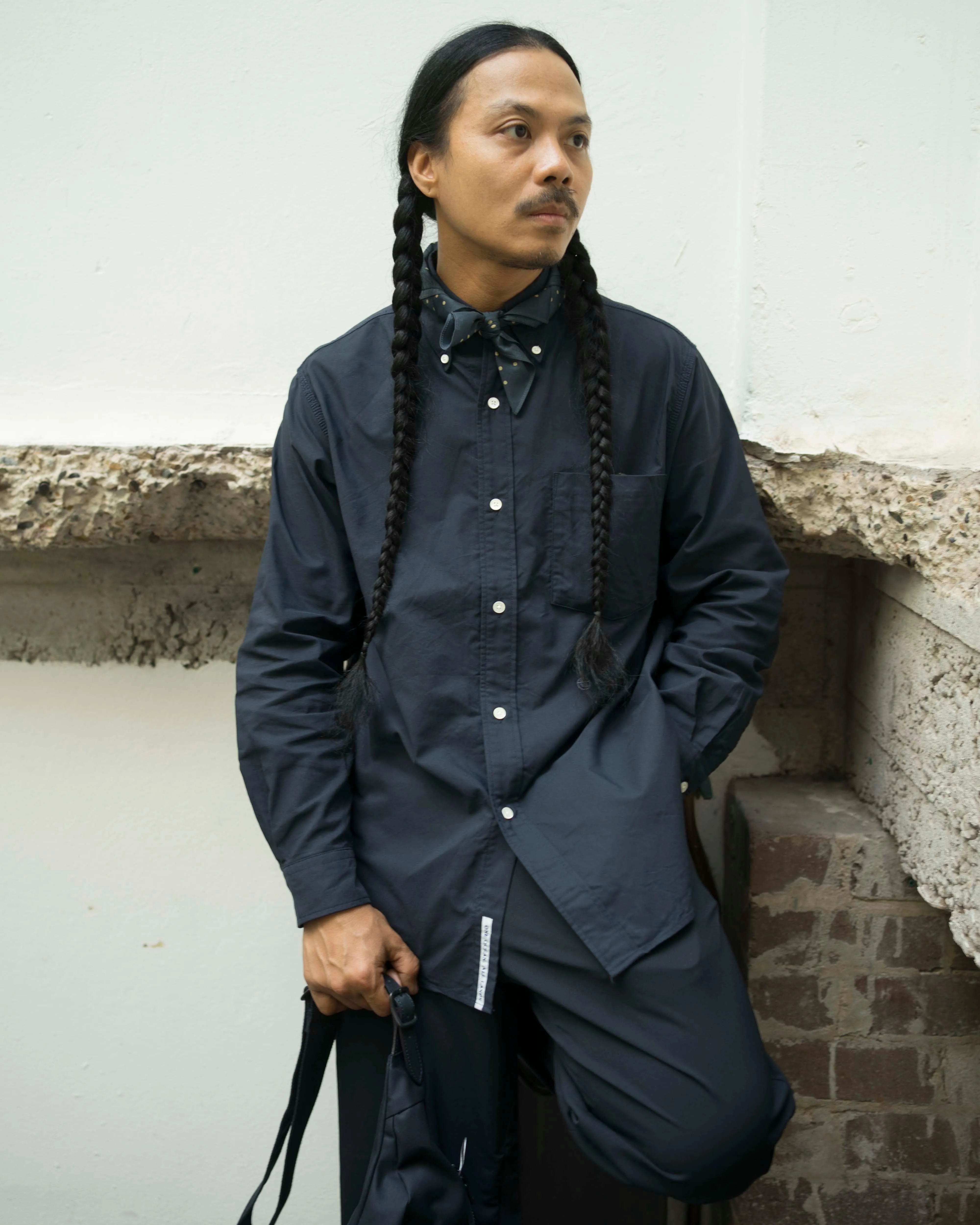 Nanamica Button Down Wind Shirt Dark Navy