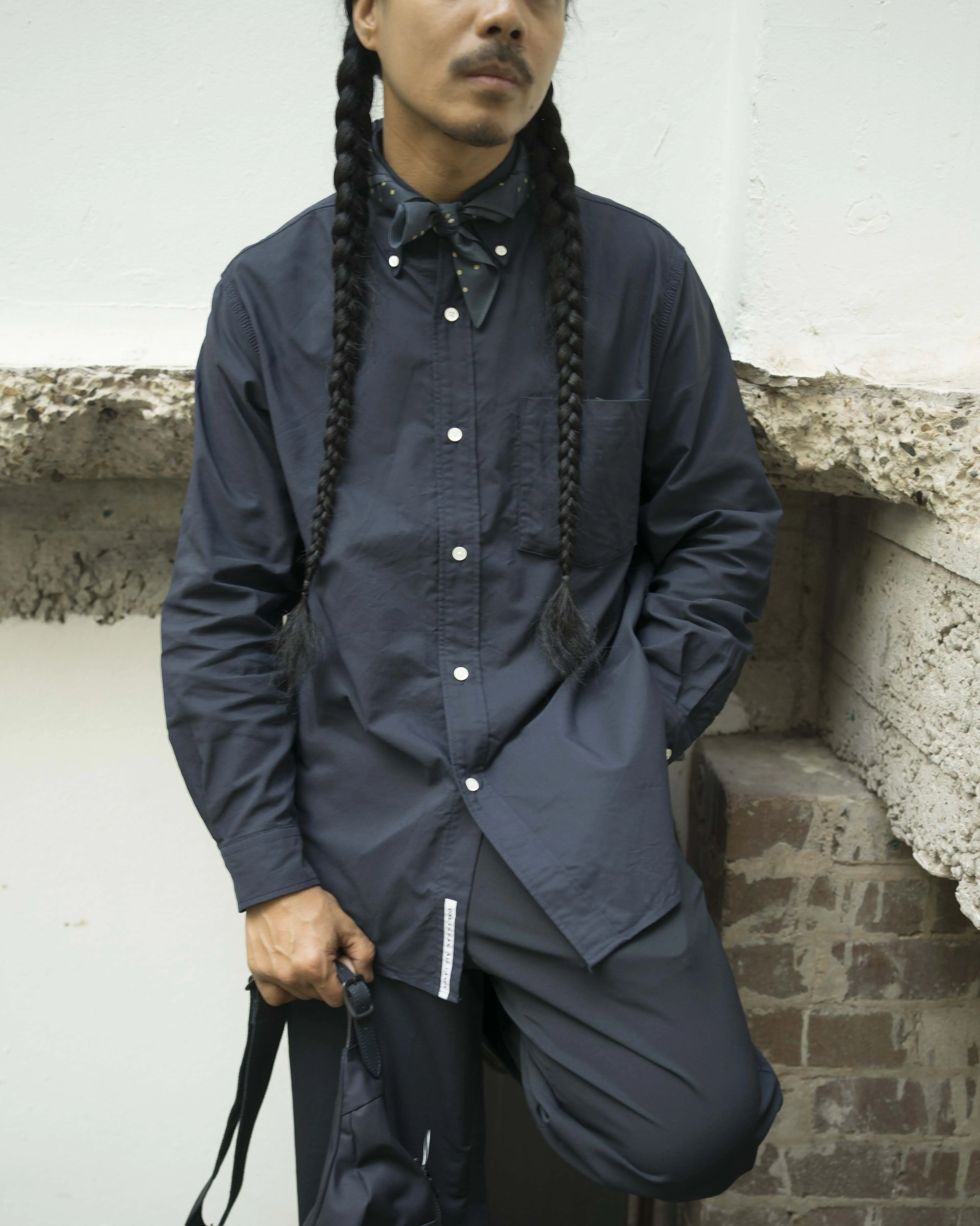 Nanamica Button Down Wind Shirt Dark Navy