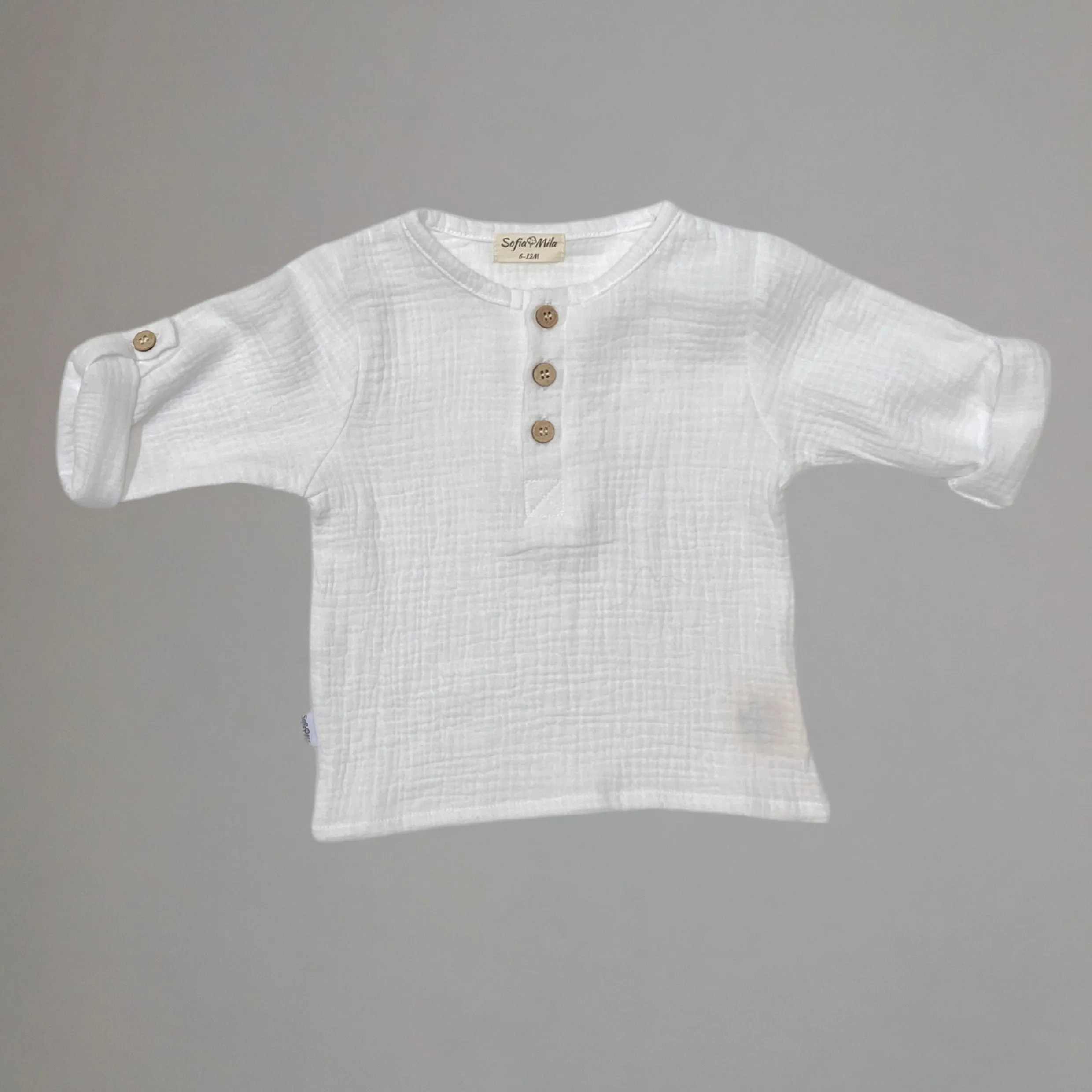 Organic Cotton Muslin Short Sleeve Shirt