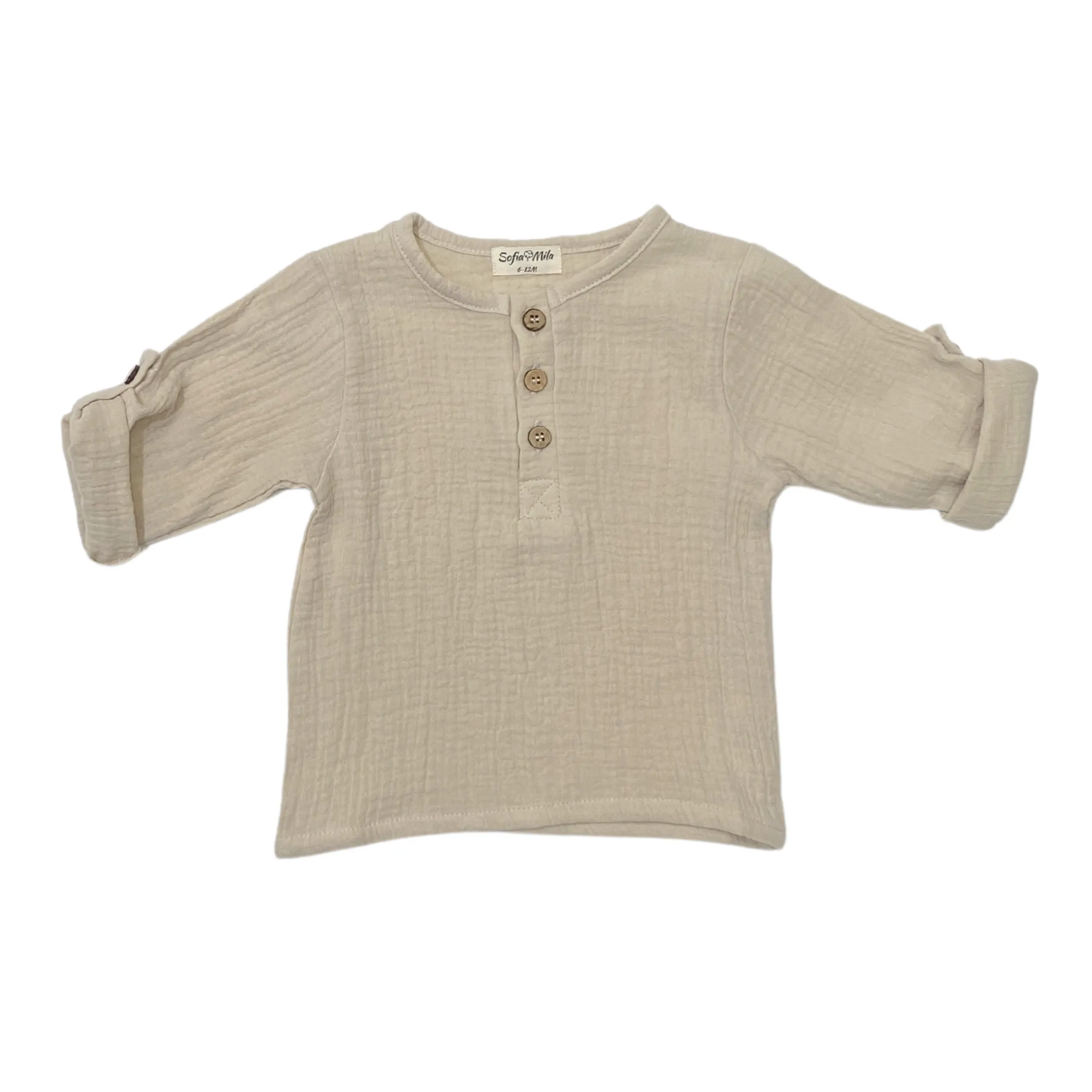 Organic Cotton Muslin Short Sleeve Shirt