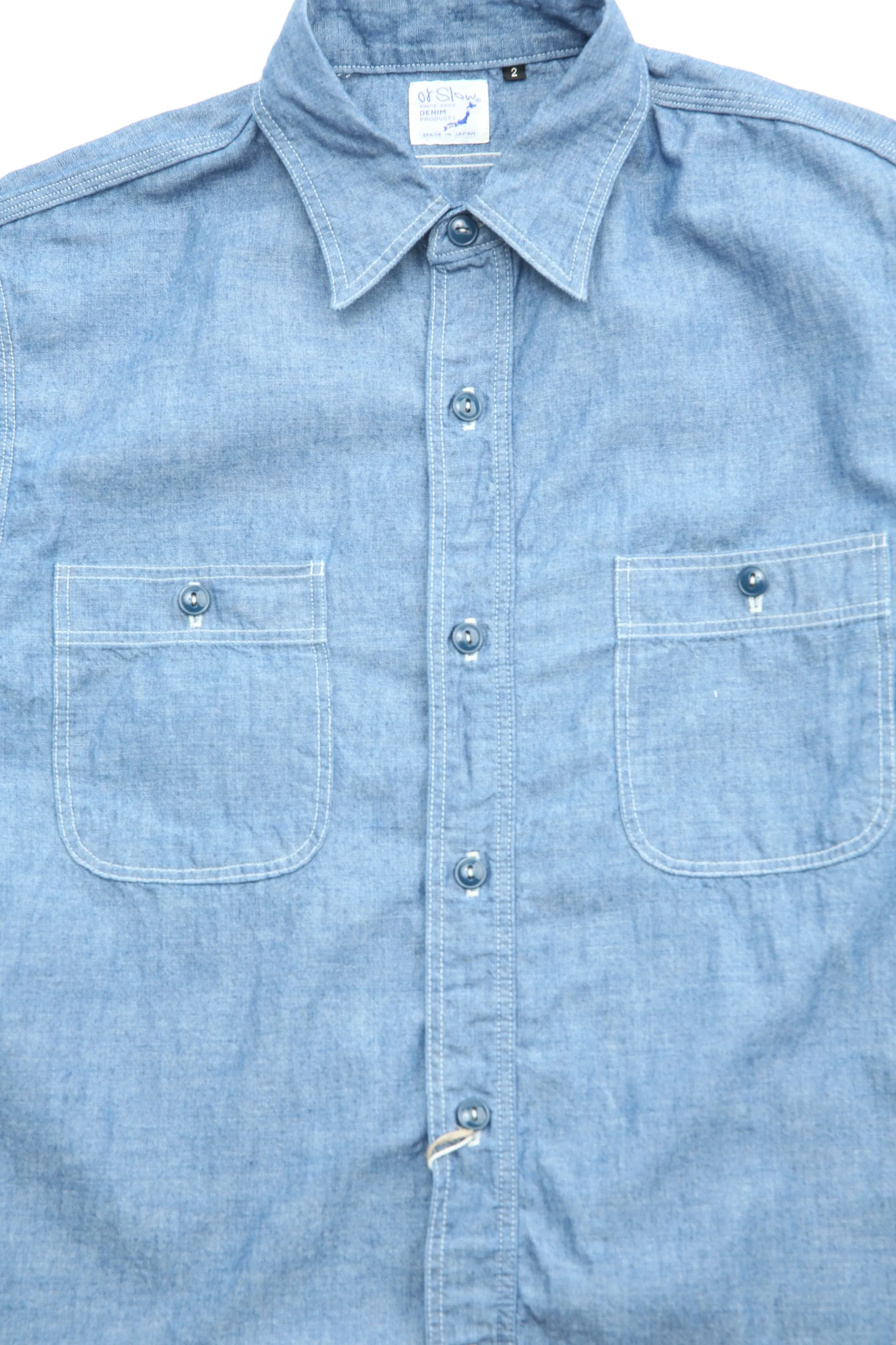 orSlow CHAMBRAY WORK SHIRT - Chambray