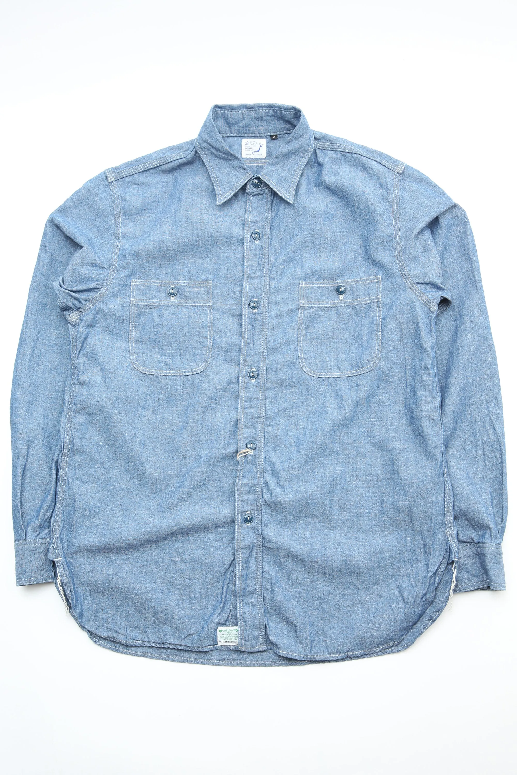 orSlow CHAMBRAY WORK SHIRT - Chambray