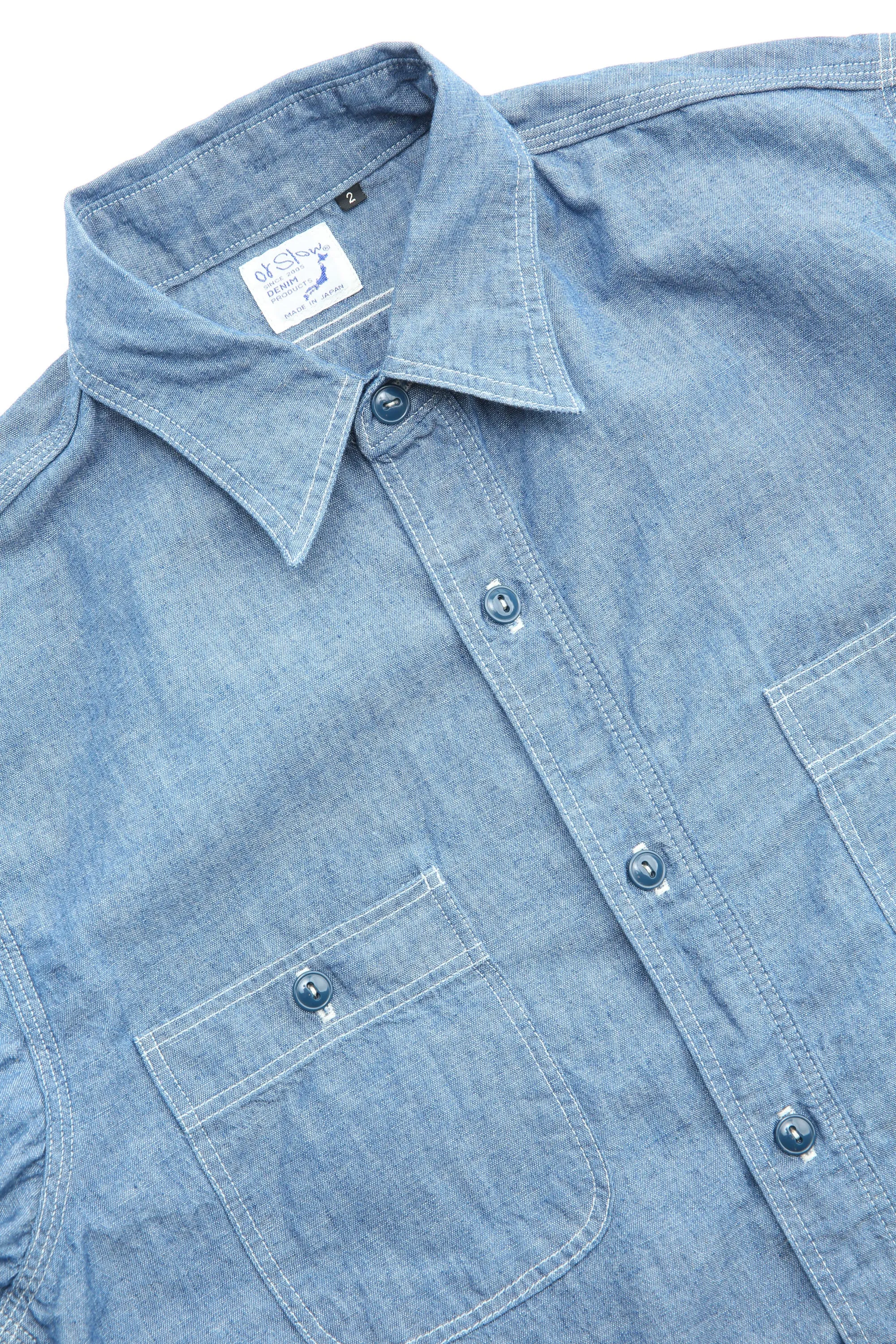 orSlow CHAMBRAY WORK SHIRT - Chambray