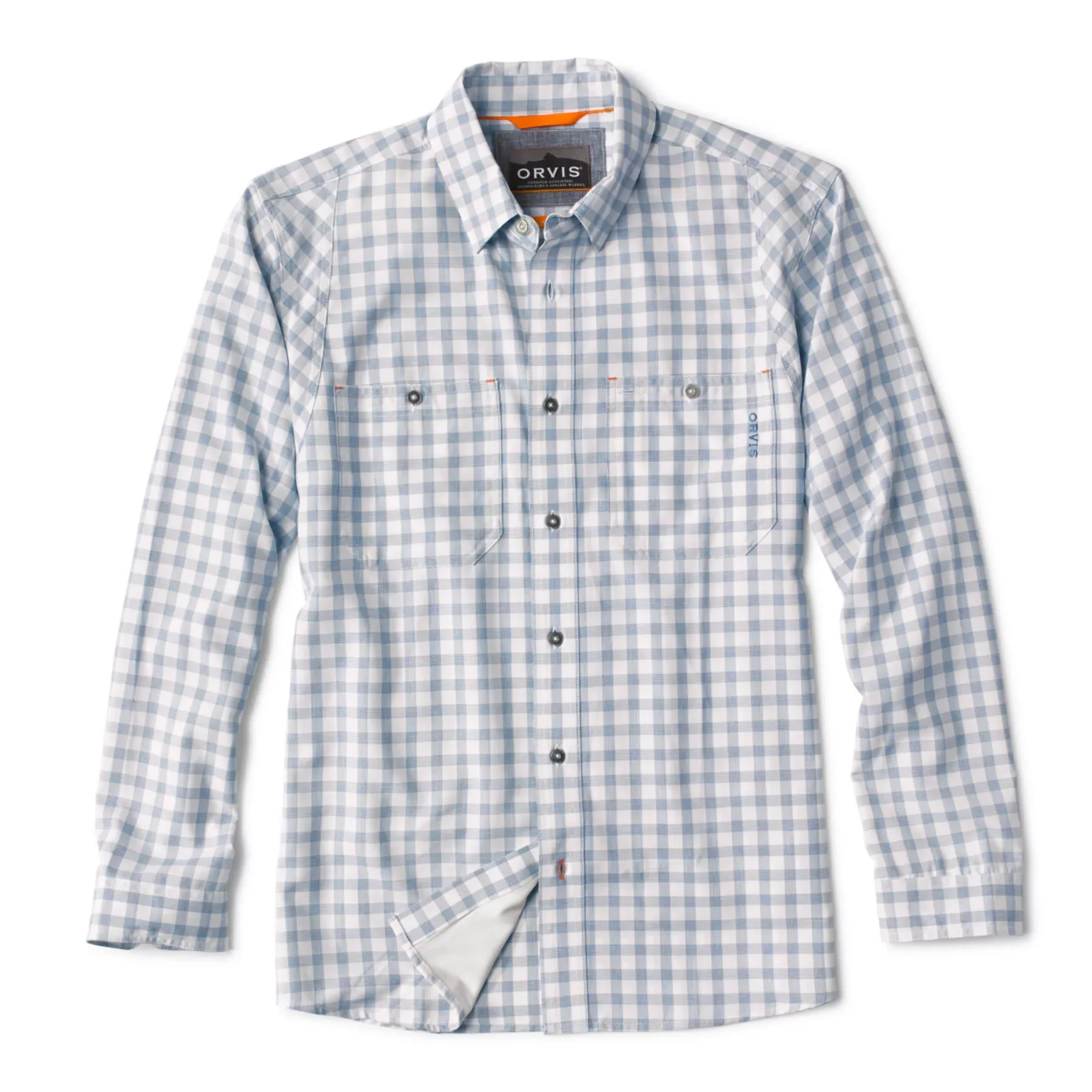 Orvis LS Tech Chambray Work Shirt / Dusty Blue