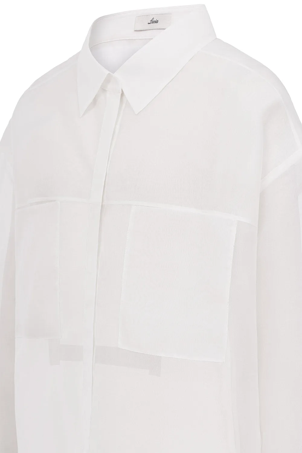 Raegan Straight Sheer Organza Shirt