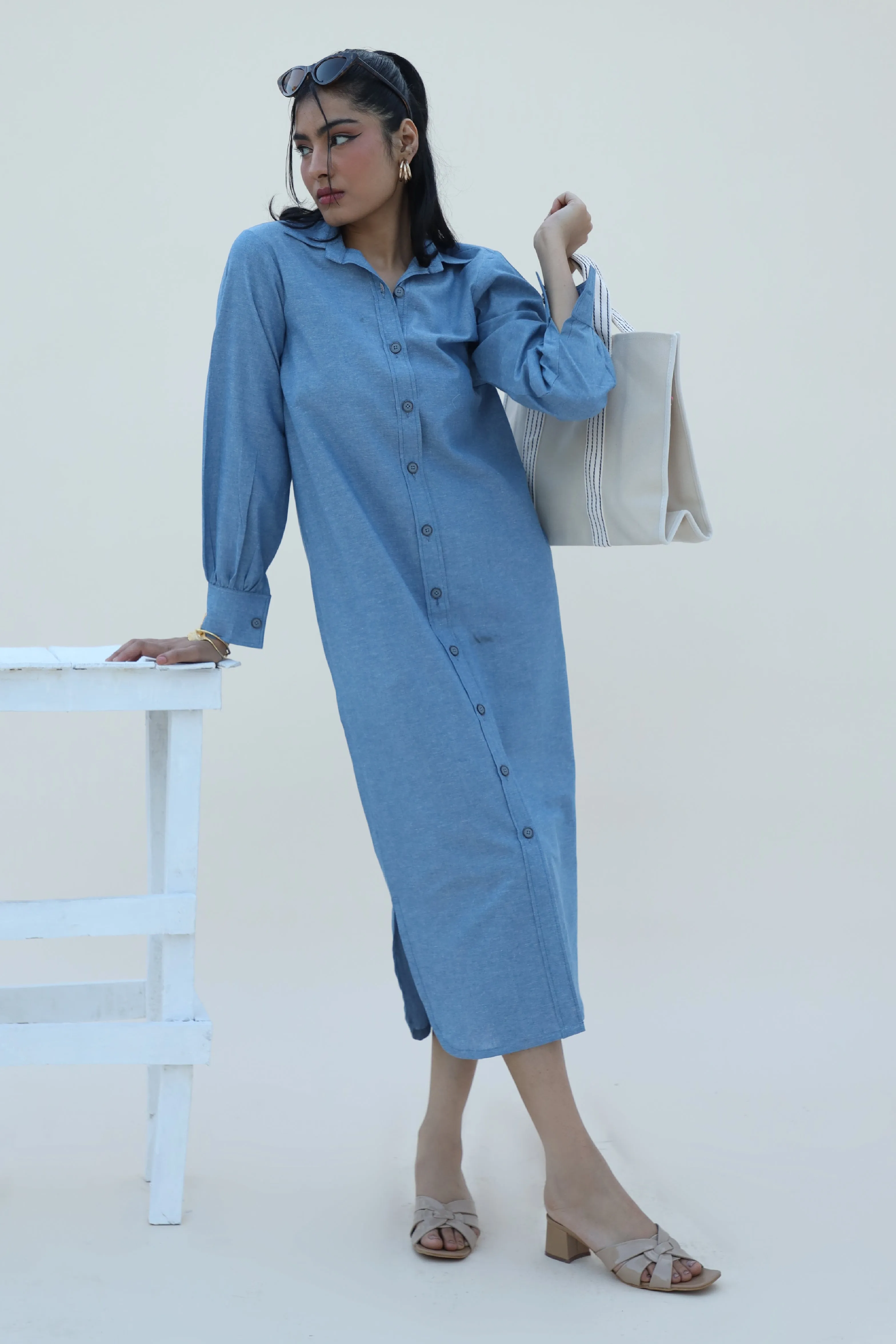 Rio Denim Shirt Dress