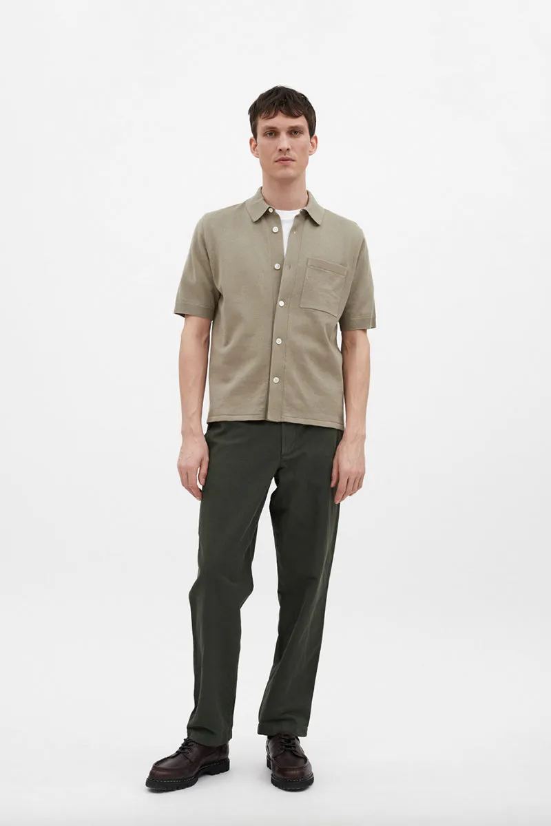 Rollo Cotton Linen SS Shirt - Clay