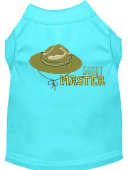 Scout Master Embroidered Dog Shirt Aqua Sm (10)