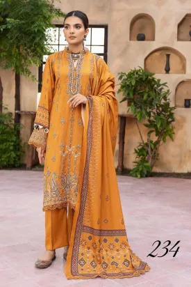 Shaista - Design 234 Sania Dhanak Digital Printed Embroidered Collection