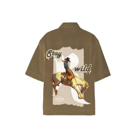 Stay Wild shirt - Mocha brown