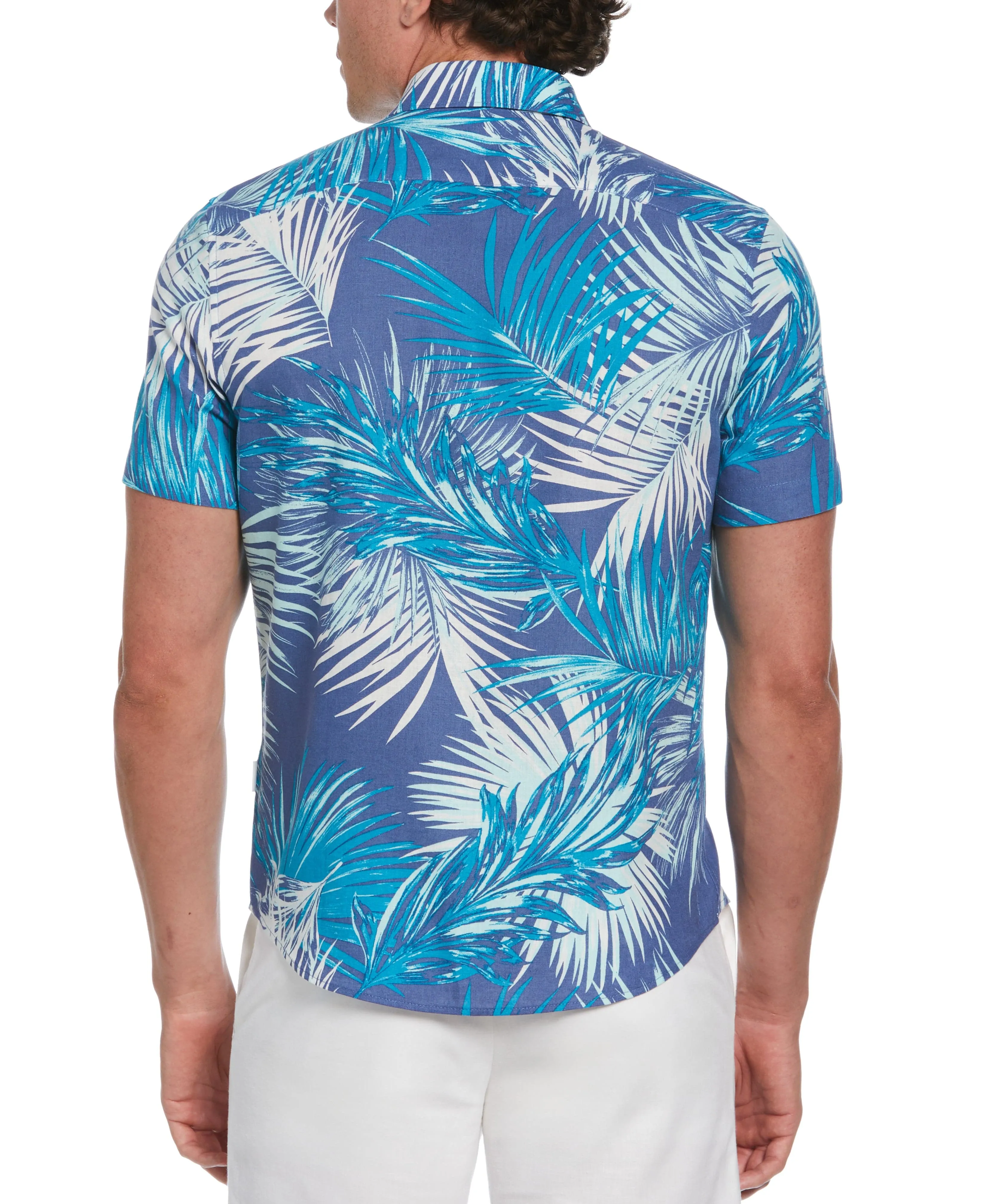 Tropical Palm Leaves Print Shirt