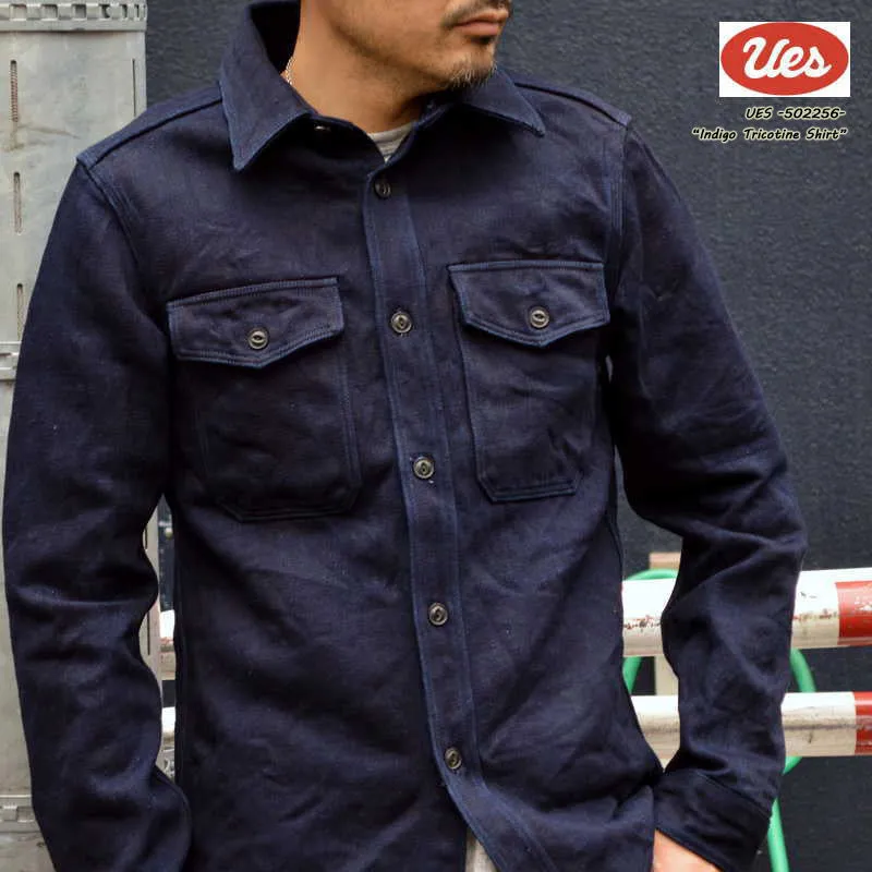 UES "502256" INDIGO TRICOTINE SHIRT